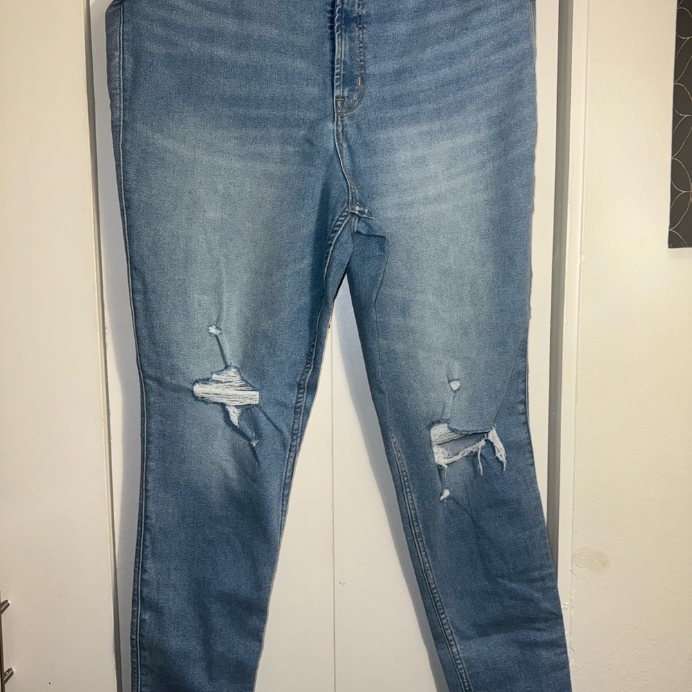 Old Navy Women's High Rise Jeans - Light Blue